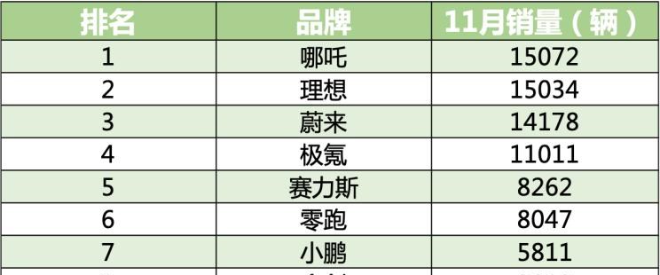  理想汽车,理想L9,理想L6,理想L8,理想ONE,理想L7,哪吒汽车,哪吒S,路虎,发现,极氪,M-Vision,小鹏,小鹏P7,合创,合创A06,ZEEKR 001,ZEEKR 009,小鹏G9