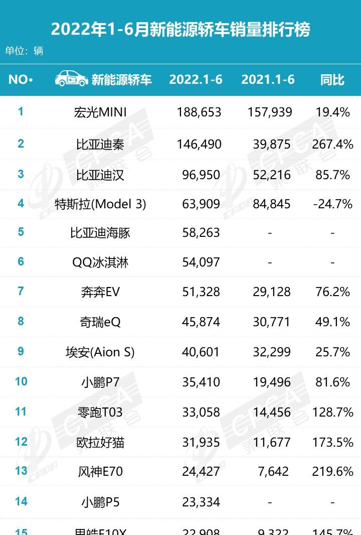  特斯拉,Model Y,Model 3,MINI,MINI,理想汽车,理想ONE,比亚迪,海豚,元PLUS,五菱汽车,宏光MINIEV,汉,驱逐舰05