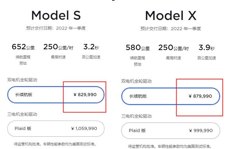  特斯拉,Model 3,Model X,Model S