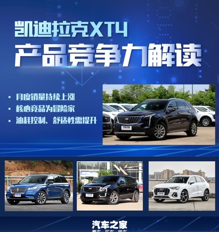  凯迪拉克,凯迪拉克XT4,凯迪拉克XT5,奥迪,奥迪Q3,林肯,冒险家