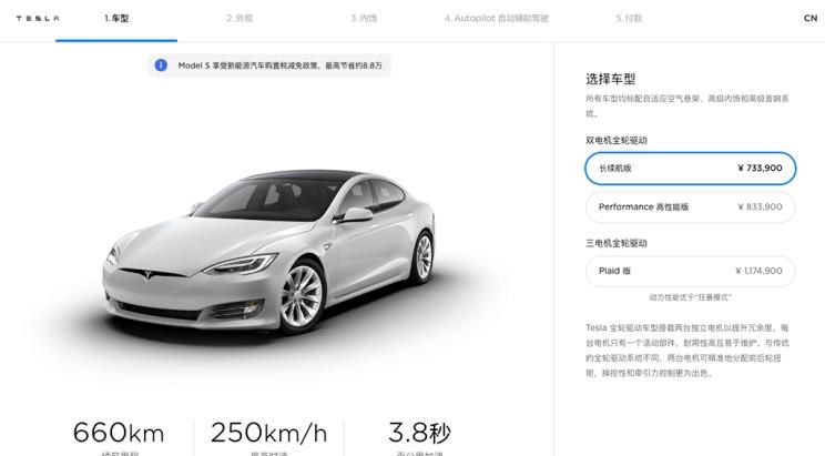  特斯拉,Model S