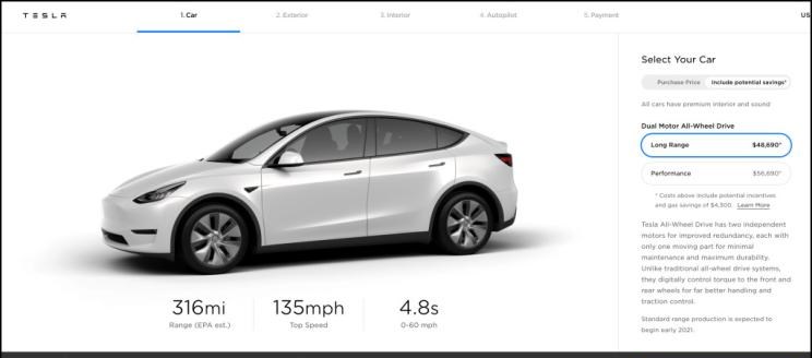  特斯拉,Model Y,Model 3,Model X,Model S